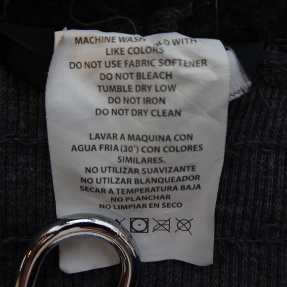 Bebe Fleece Sweatpants Women's Plus Size 3X Gray Rhinestone Logo Joggers - Picture 9 of 9